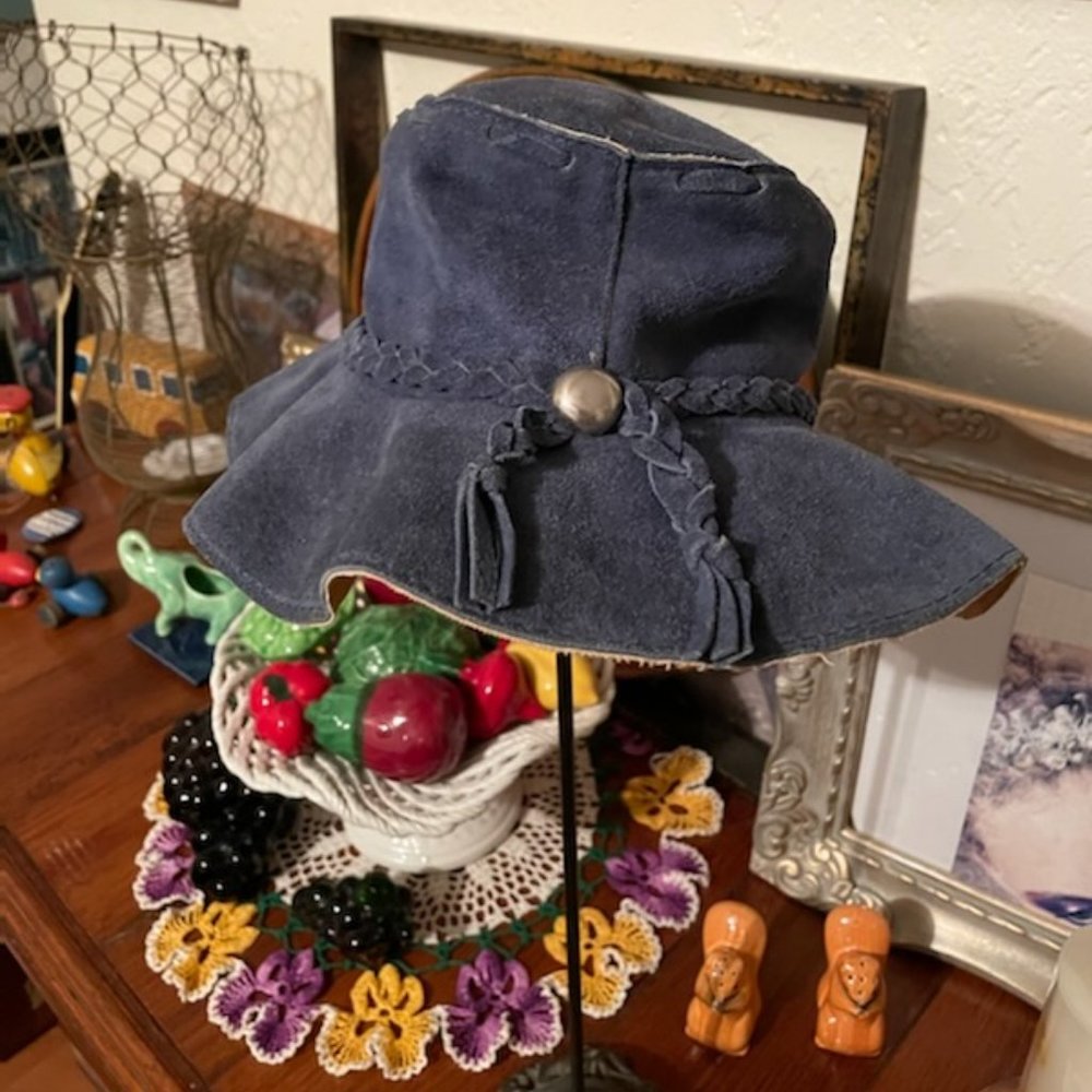 Blue Suede Hat